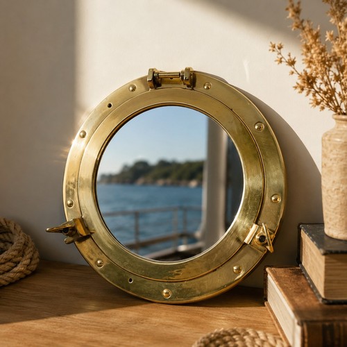 Miroir hublot marin laiton - marin,