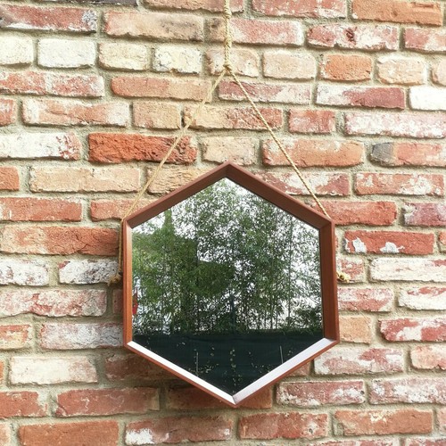 Specchio vintage teak design - vintage,