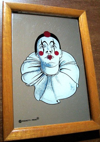 Quadro specchio pierrot - quadro,