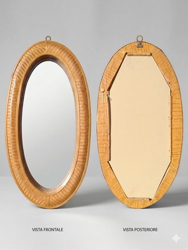 Specchio ovale vintage anni - vintage, 70