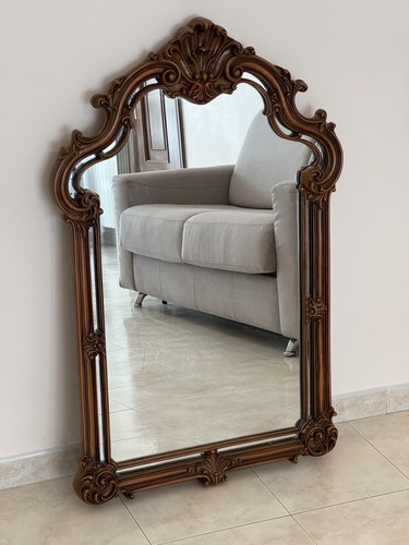 Specchio con cornice legno - con,