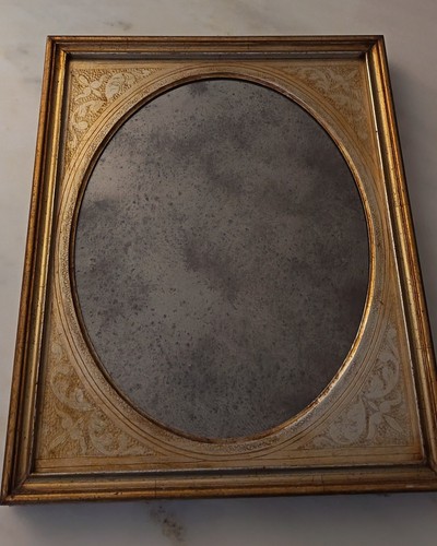Specchio vintage legno dorato - vintage,