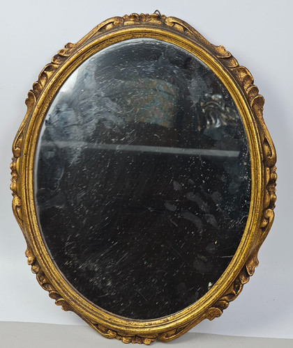 Specchio vintage legno dorato - specchio,